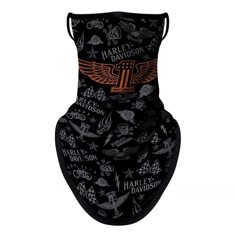 图涂丫 面巾哈雷机车复古头巾钓鱼夏季户外 涤纶 防晒面罩 男女同款情侣款