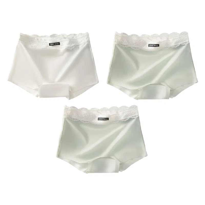 莫代尔 云感纯色简约柔软内裤亲肤贴合高弹力平角内裤裸感无痕透气短裤 女款