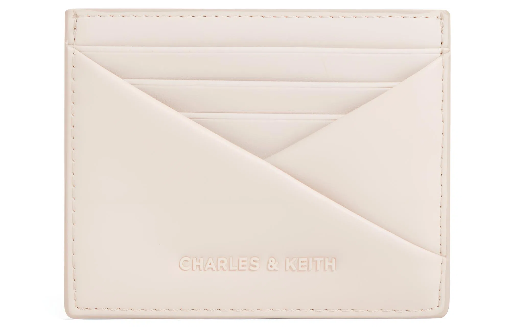 Charles & Keith Card Holder Oat Tan