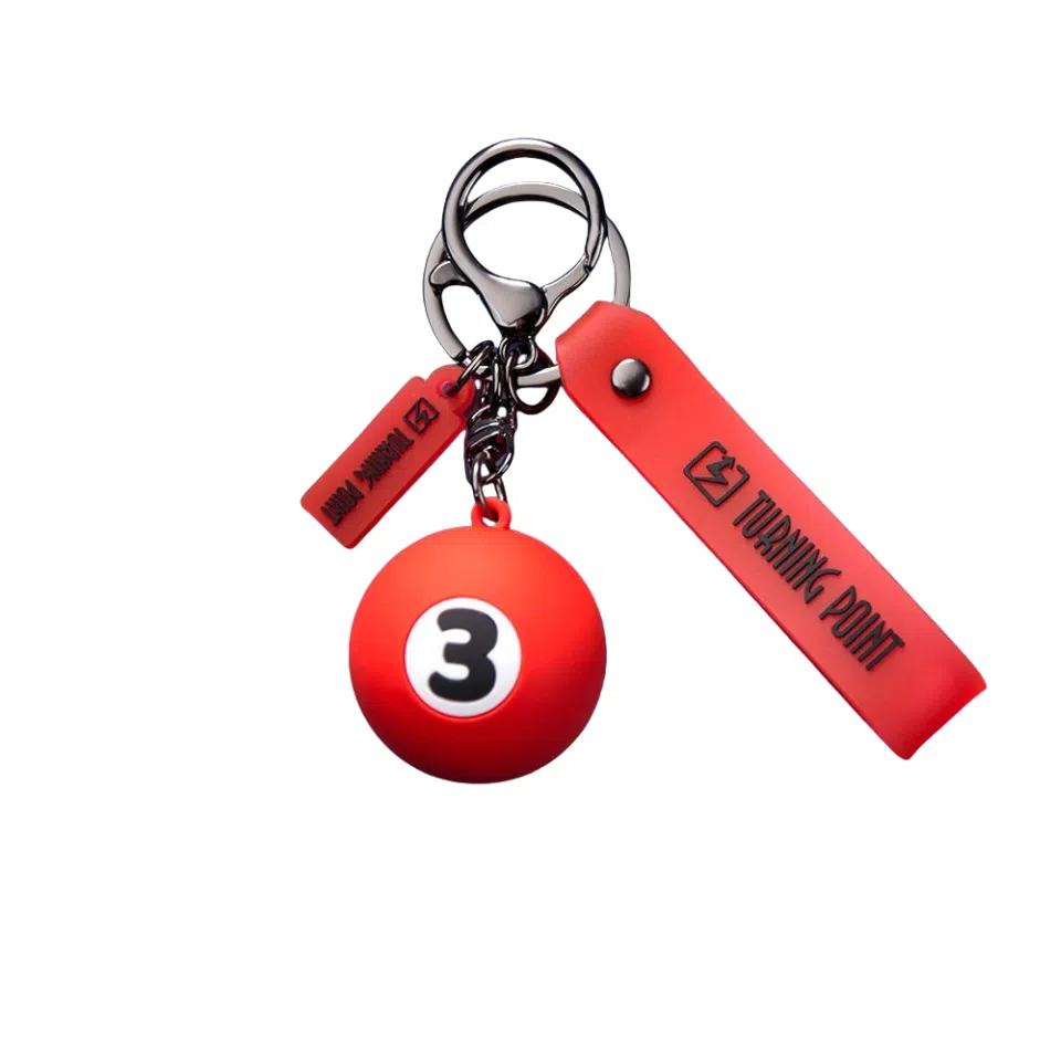 图涂丫 书包挂件可爱卡通桌球公仔手绳挂饰 硅胶 钥匙扣 男女同款情侣款