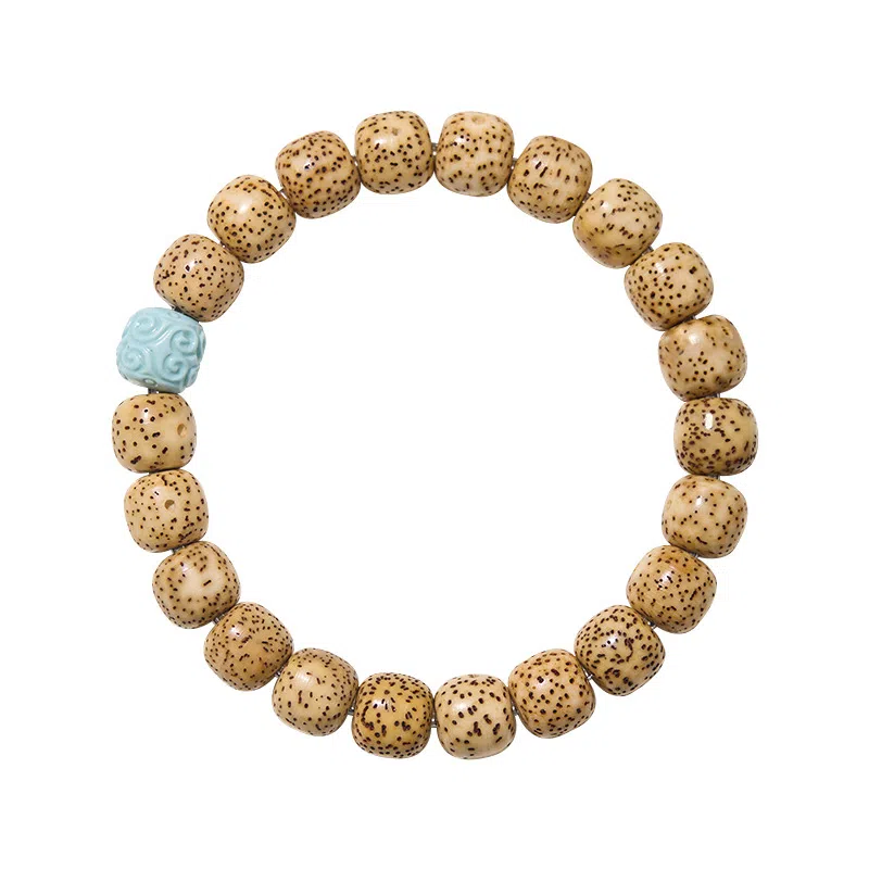 聆听花开 福气满满 考研上岸招财纳福原生态古法文玩新中式盘玩国潮复古八方来财好运连连 星月菩提 手串 男女同款情侣款