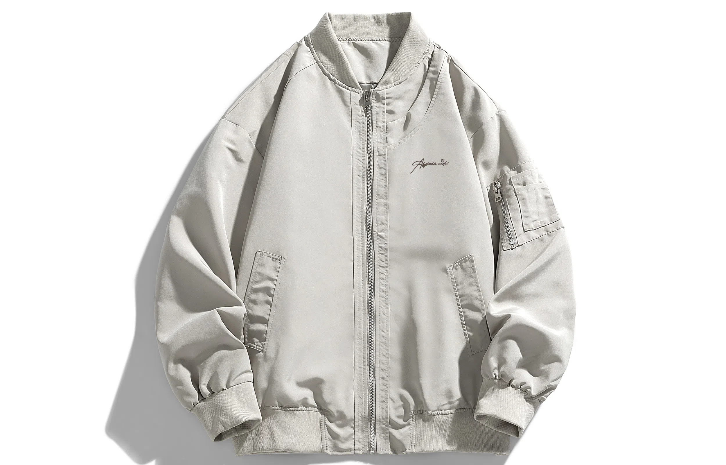 王者荣耀 美式圆领飞行员外套重磅宽松舒适休闲百搭工装街头夹克衫 鲁班七号款 男女同款