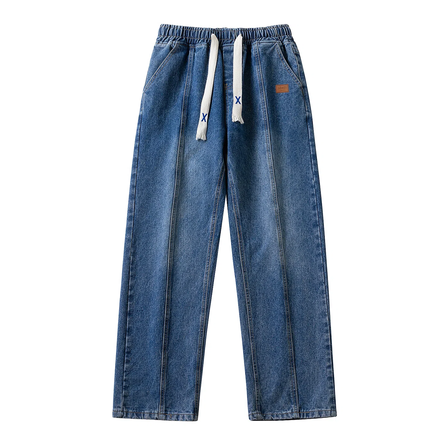 【dme】 美式潮牌中腰显瘦做旧休闲直筒舒适高街宽松牛仔裤 男女同款