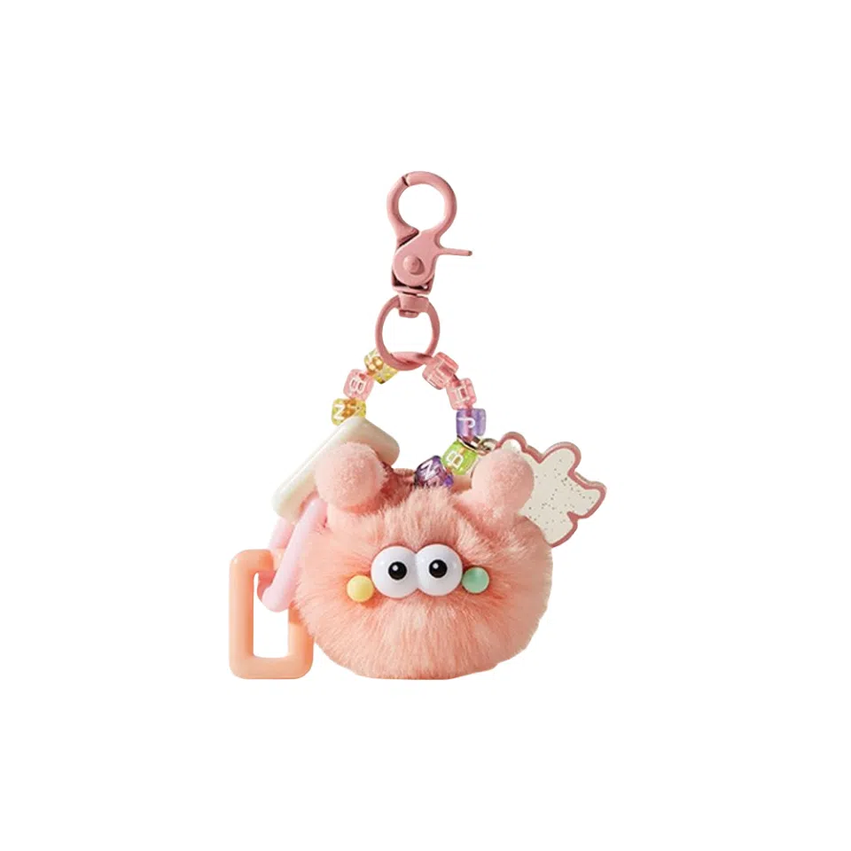 图涂丫 创意可爱毛毛煤球包包卡通玩偶饰品 毛绒 挂件 男女同款情侣款