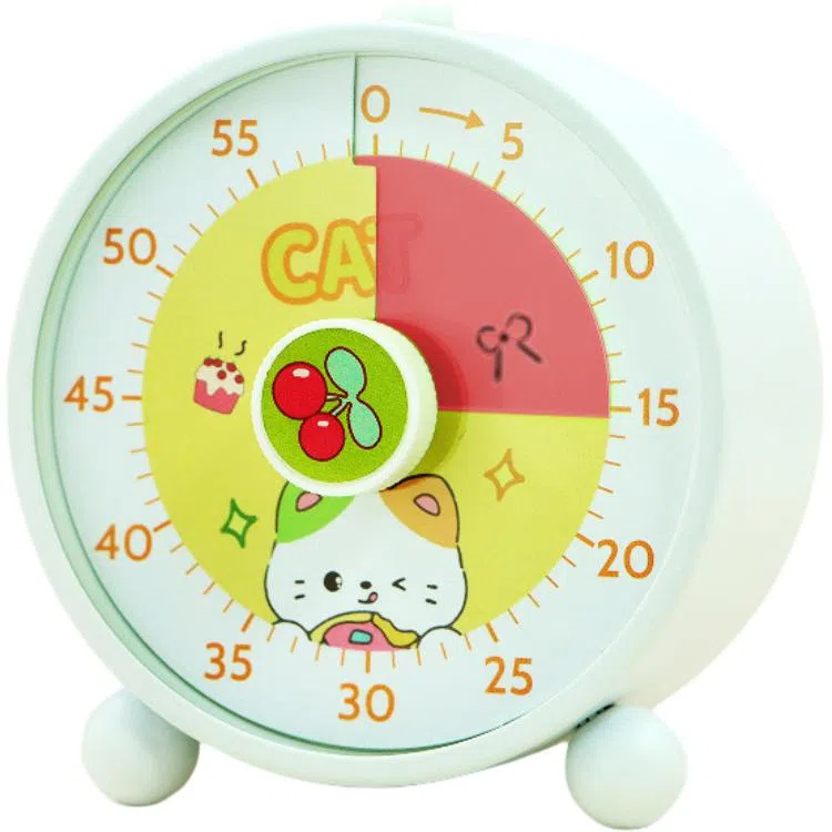 翰林时光 计时器小学生自律神器可视化时间管理器定时器儿童学习写作业 石英机芯 闹钟 男女同款