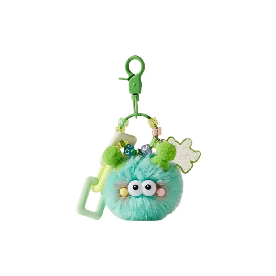 图涂丫 创意可爱毛毛煤球包包卡通玩偶饰品 毛绒 挂件 男女同款情侣款