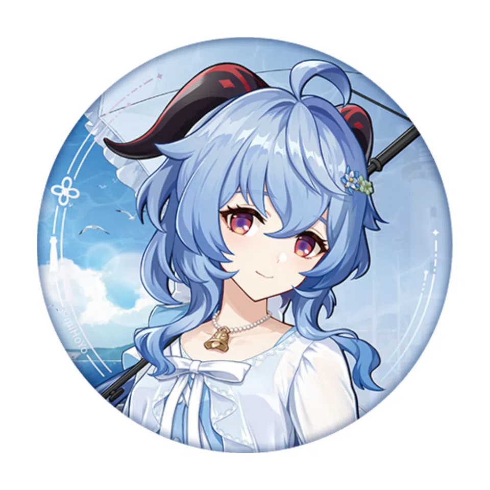 原神 甘雨 谧海漫行系列马口铁吧唧精致  徽章