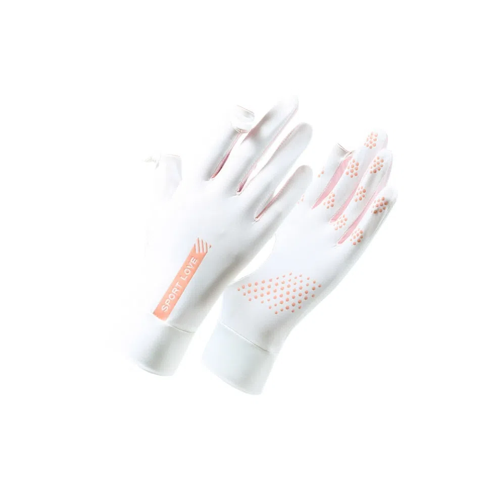 图涂丫 触屏紫外线夏季轻薄透气翻盖防滑骑行 锦纶 防晒手套 男女同款情侣款