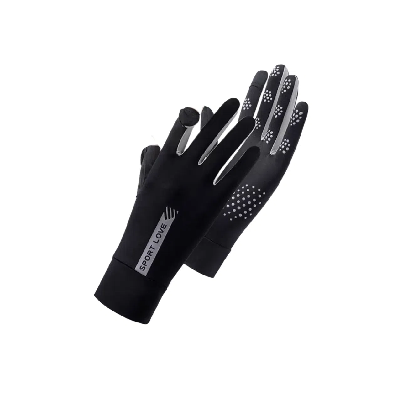 图涂丫 触屏紫外线夏季轻薄透气翻盖防滑骑行 锦纶 防晒手套 男女同款情侣款