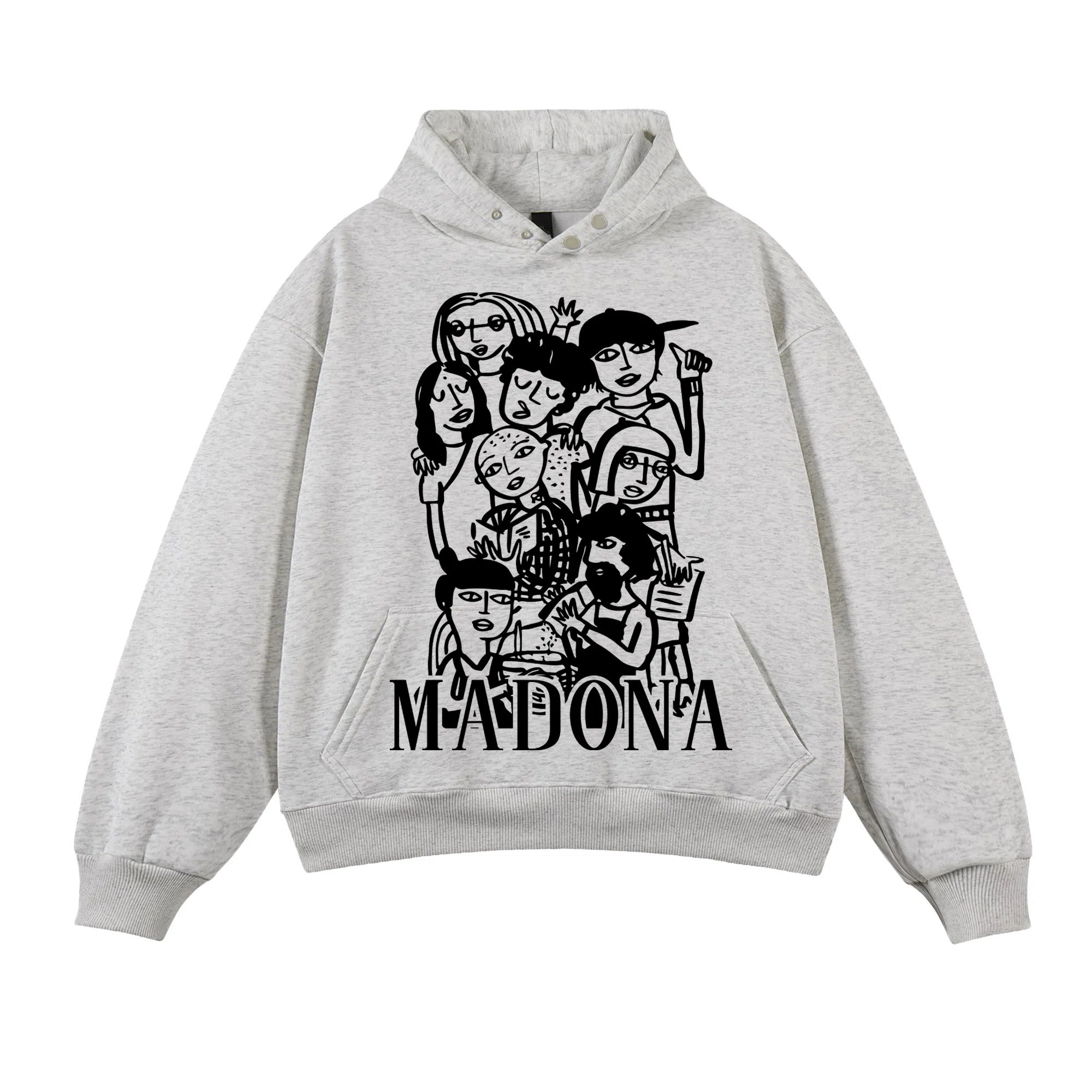 MADONA Vintage Metal Buckle Sweatshirt