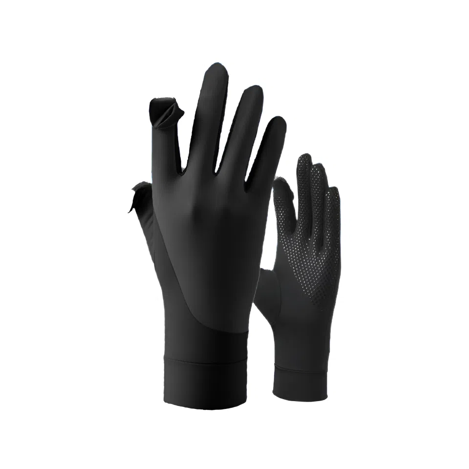 图涂丫 防紫外线透气户外运动薄款开车骑行冰丝 聚酯纤维 防晒手套 男女同款情侣款