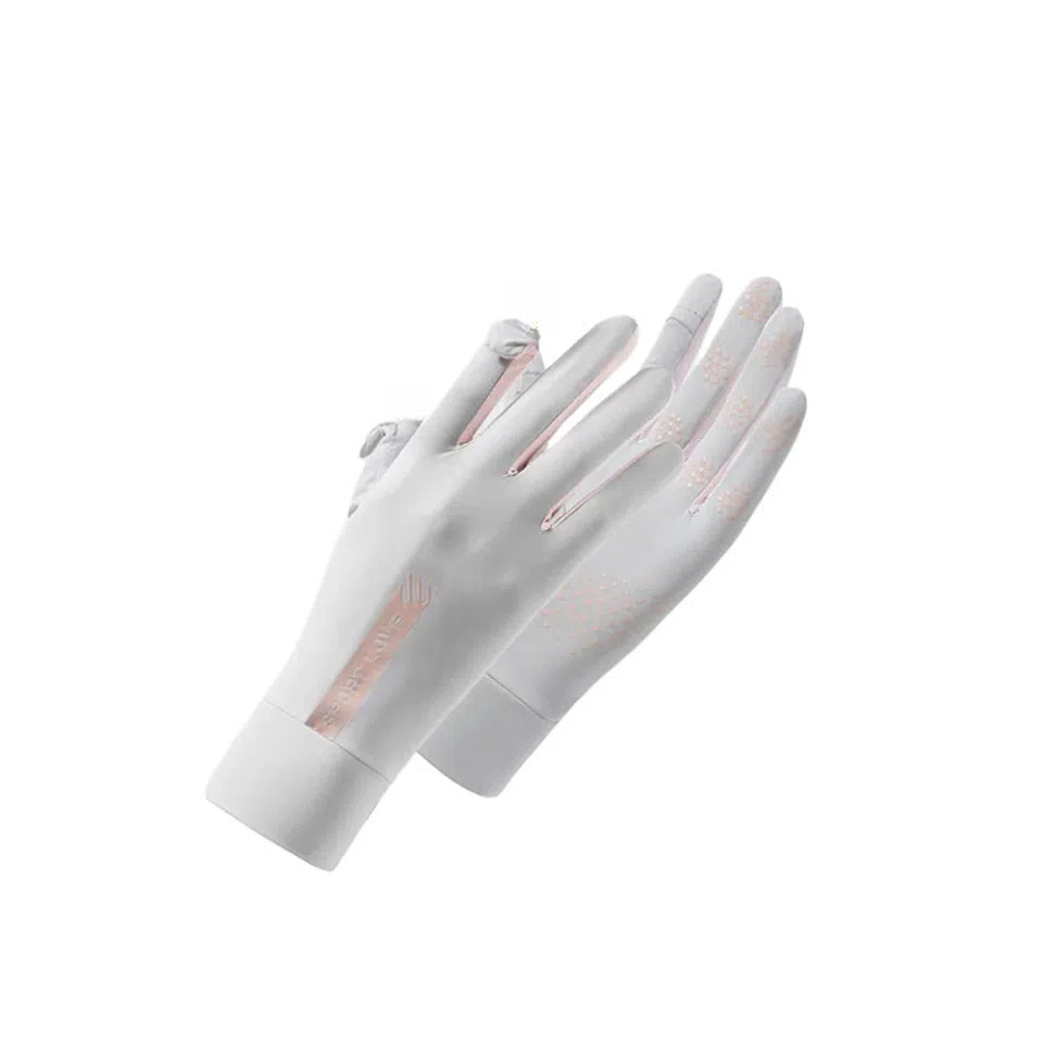 图涂丫 触屏紫外线夏季轻薄透气翻盖防滑骑行 锦纶 防晒手套 男女同款情侣款