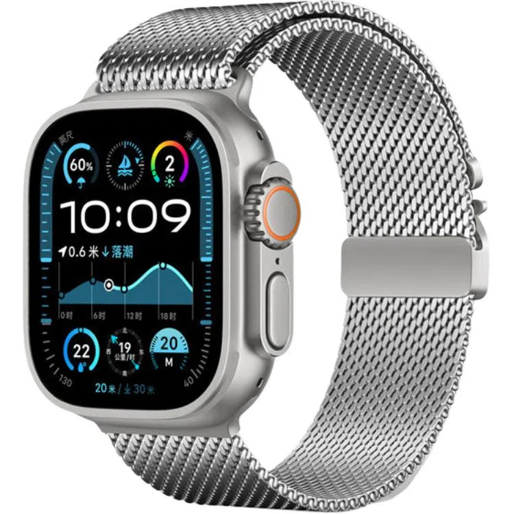 亿祈发 苹果适用 手表表带 不锈钢材质 简约男女通用