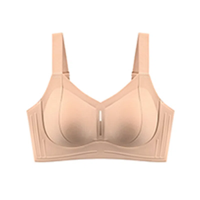 欧迪芬 冰丝无痕轻薄透气上托聚拢防下垂收副乳亲肤柔软立体大包裹大胸显小夏季清凉感文胸 女款