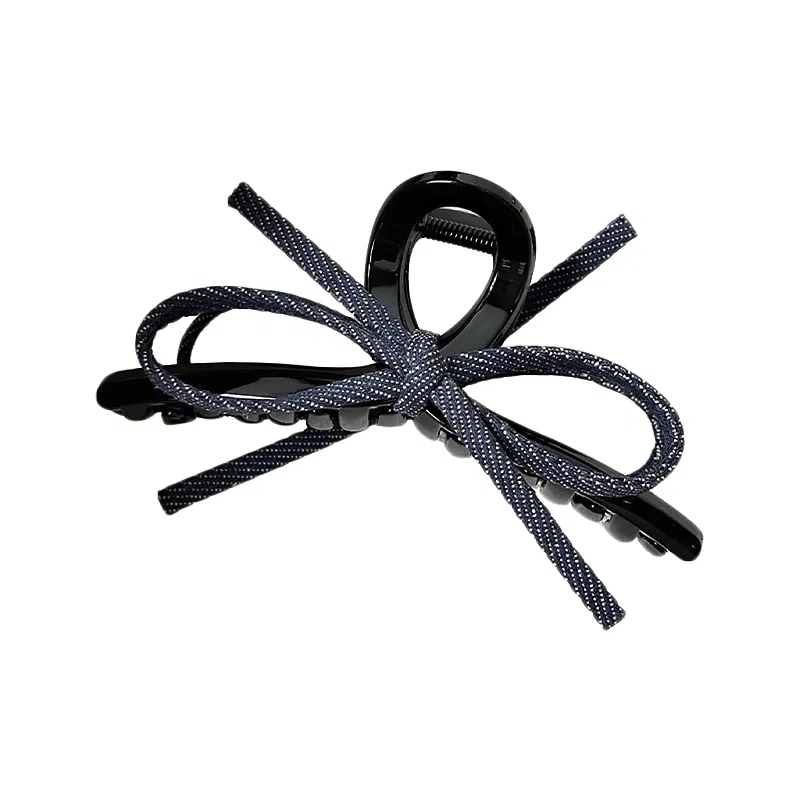 蒙妮 复古简约蝴蝶结抓夹 亚克力 发夹 女款