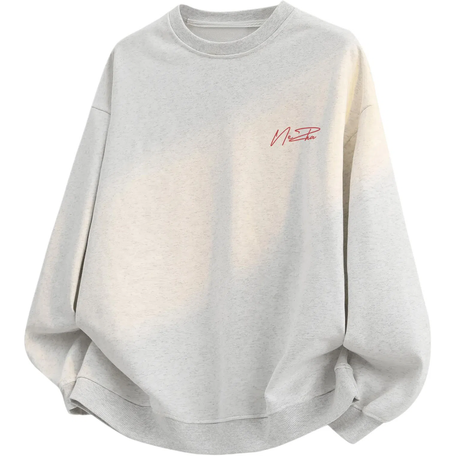 王者荣耀 美式人影手签字母长袖圆领落肩款宽松舒适学院风学生党休闲时尚百搭卫衣 哪吒款 男女同款