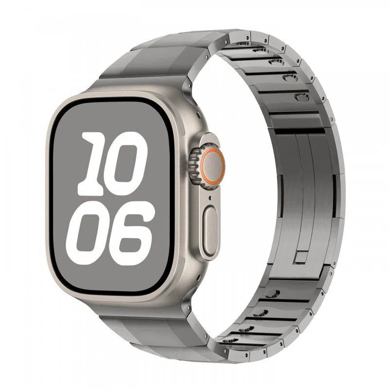 亿祈发 表带 苹果适用 不锈钢材质 简约舒适不锈钢表带男女通用