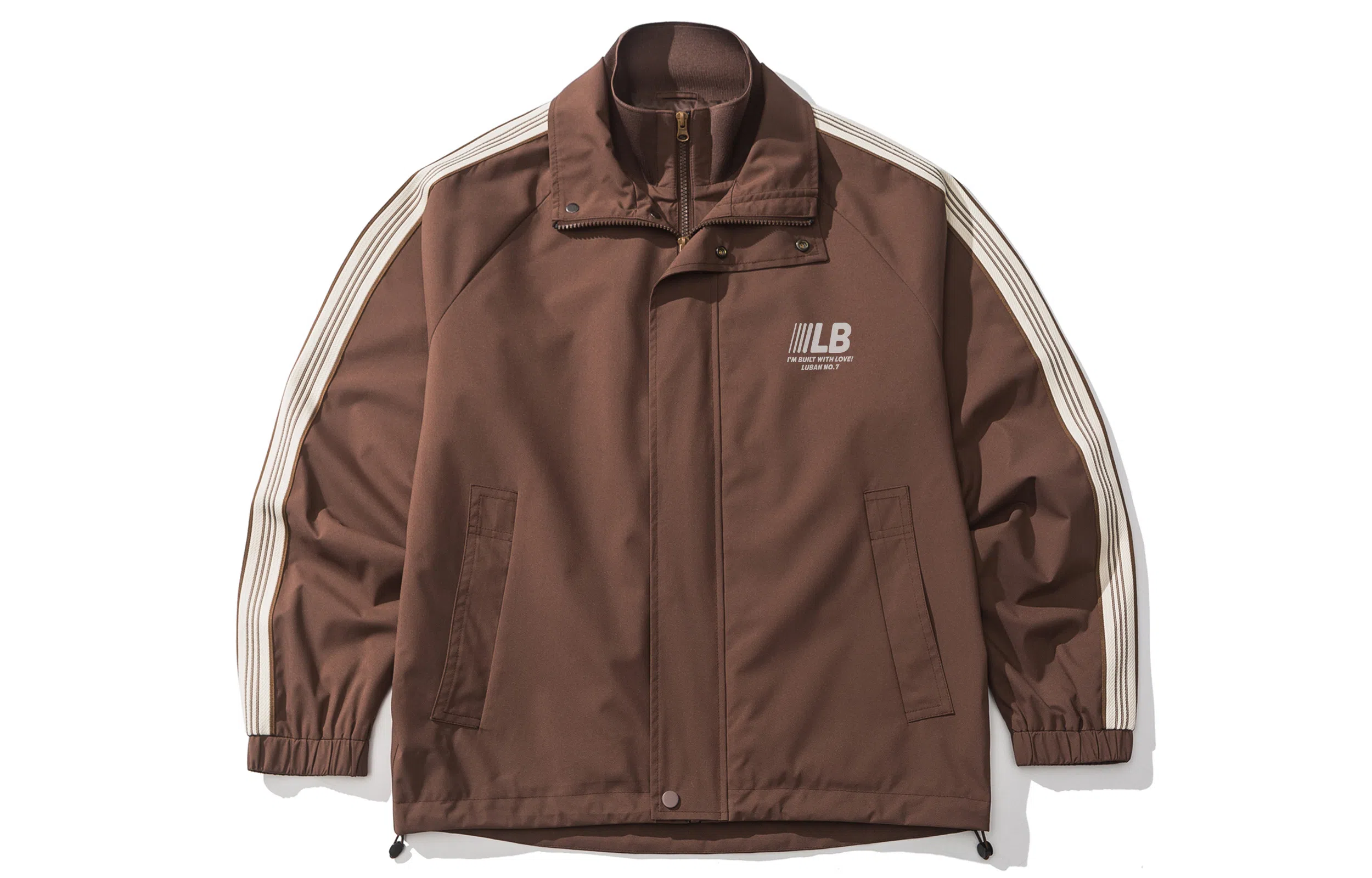 王者荣耀 美式高街假两件立领外套宽松舒适痞帅青少年户外运动休闲百搭时尚夹克衫 鲁班七号款 男女同款