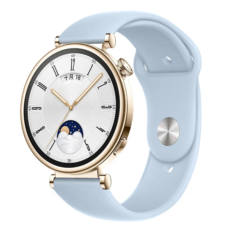 亿祈发 表带 华为适用 硅胶材质 蝴蝶反扣时尚百搭表带男女通用