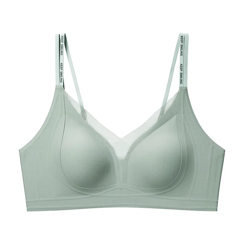 欧迪芬 细肩带美背无痕内衣女小胸聚拢提拉防下垂固定杯无钢圈收副乳夏季清凉感文胸 女款