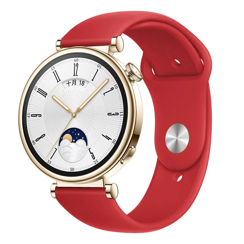 亿祈发 表带 华为适用 硅胶材质 蝴蝶反扣时尚百搭表带男女通用