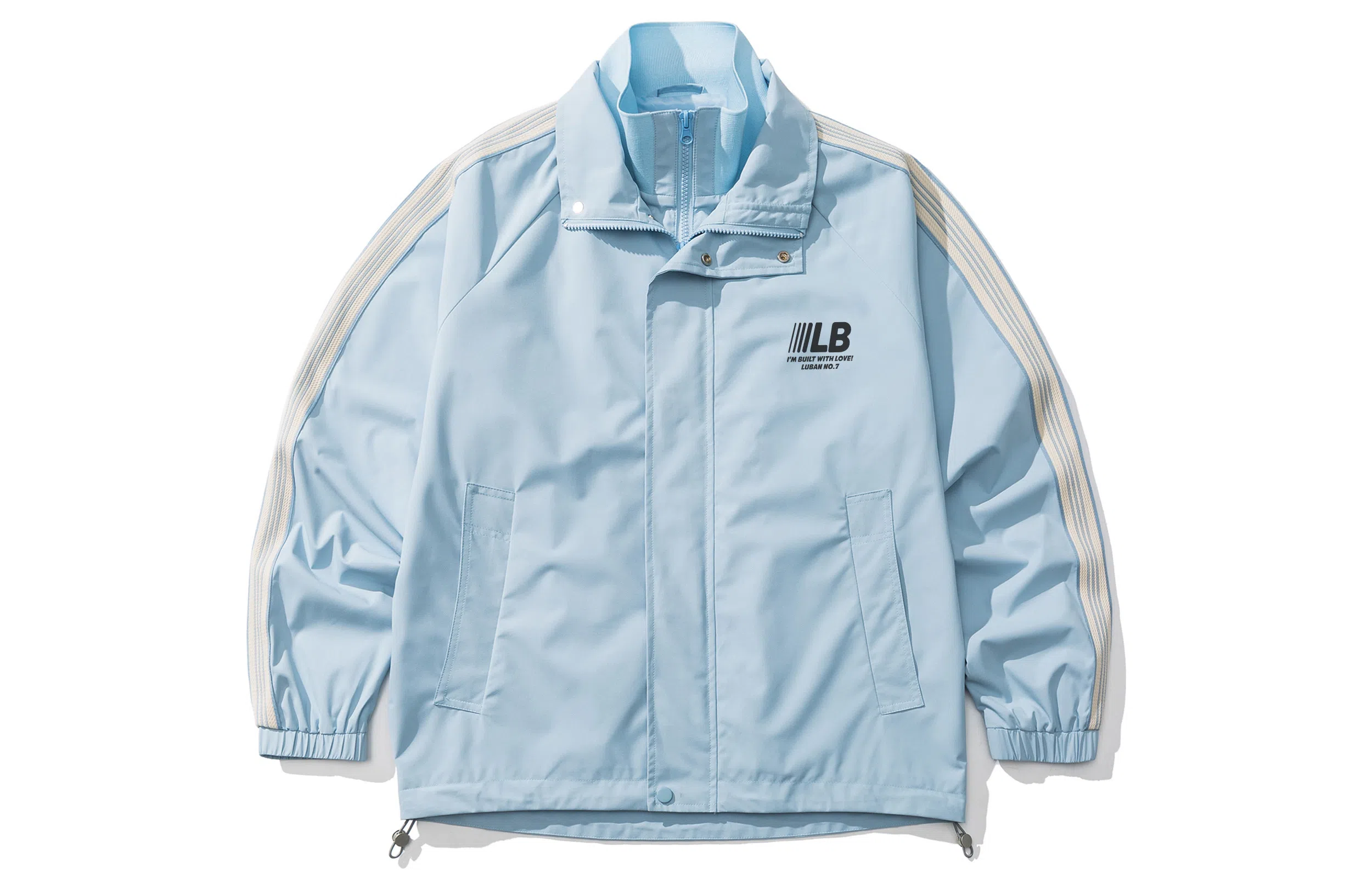 王者荣耀 美式高街假两件立领外套宽松舒适痞帅青少年户外运动休闲百搭时尚夹克衫 鲁班七号款 男女同款