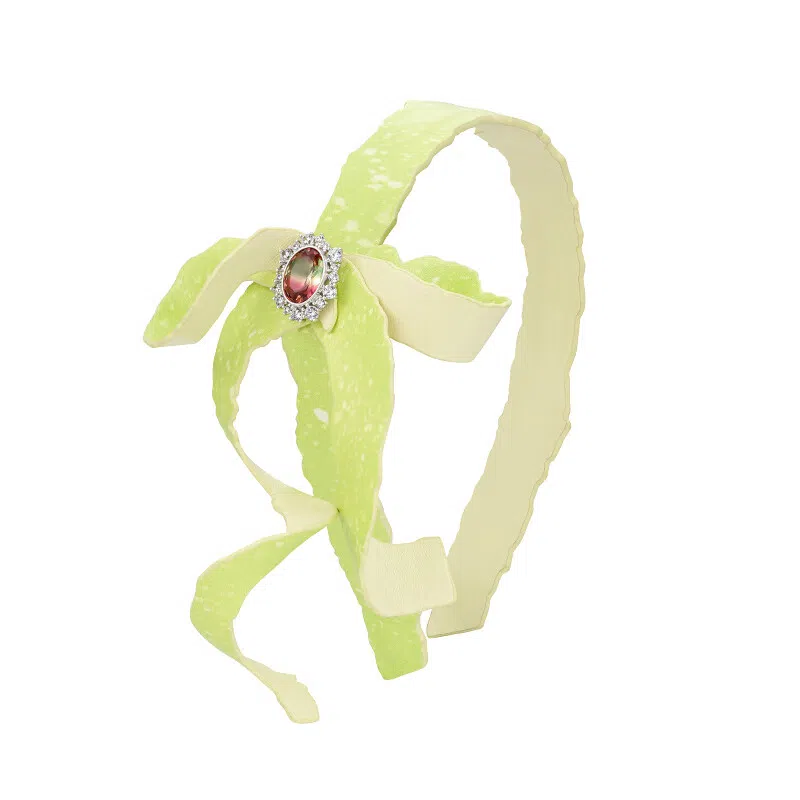 YVMIN Apple Skin Bow Brass Headband