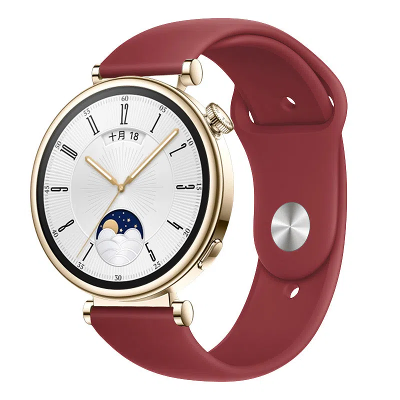 亿祈发 表带 华为适用 硅胶材质 蝴蝶反扣时尚百搭表带男女通用