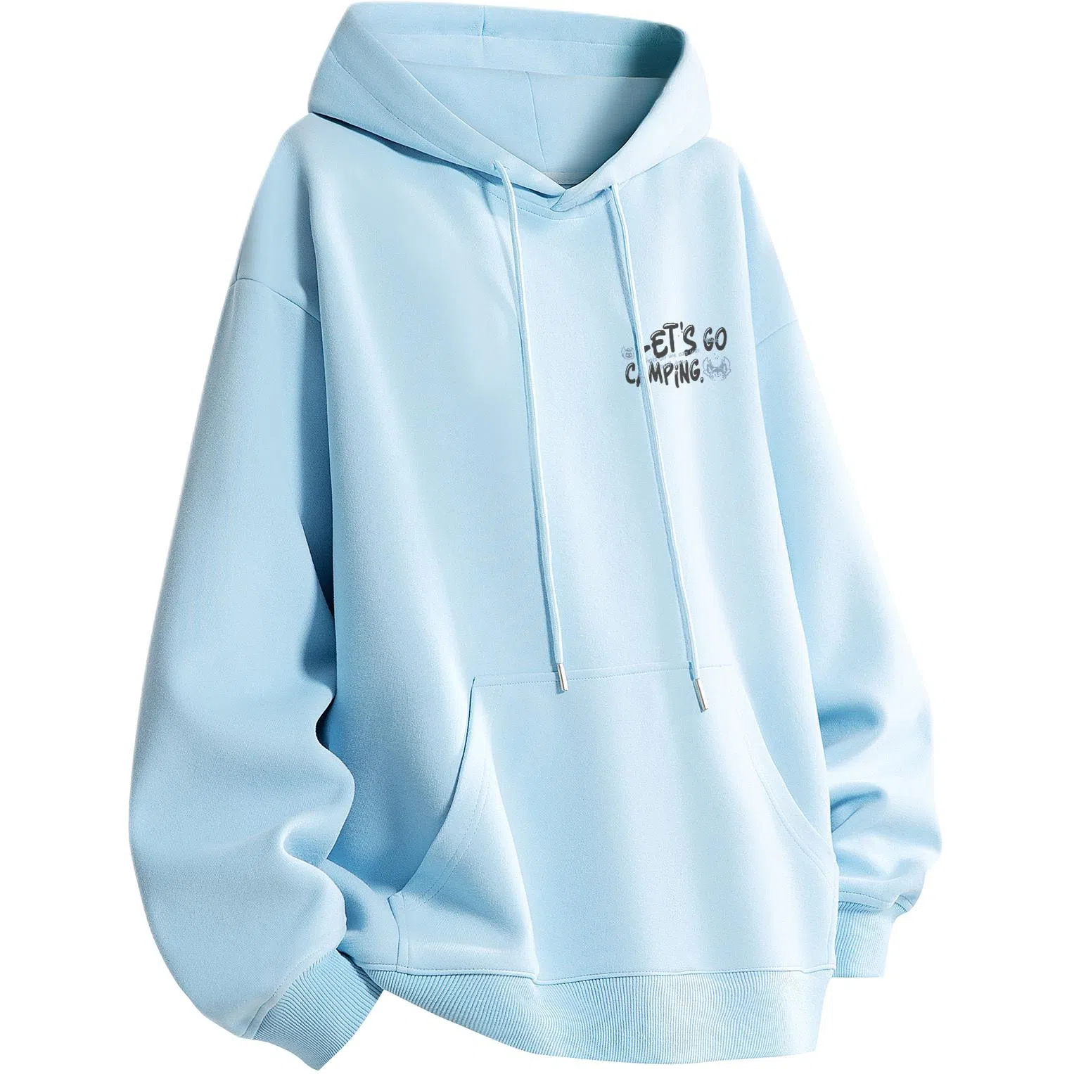 王者荣耀 美式涂鸦字母长袖落肩款宽松舒适学生党青少年休闲百搭时尚连帽卫衣 梦奇款 男女同款