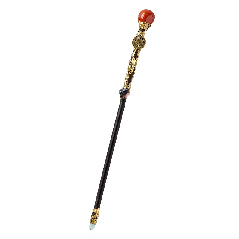 咕轹 水晶原石十二星座权杖 玩具