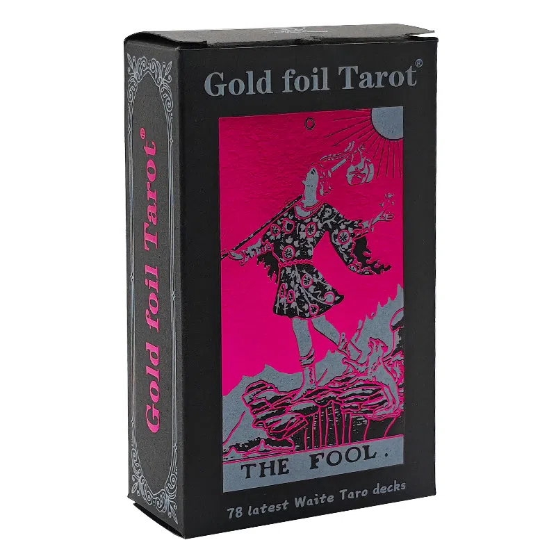 咕轹 太阳红金箔塔罗牌 桌游