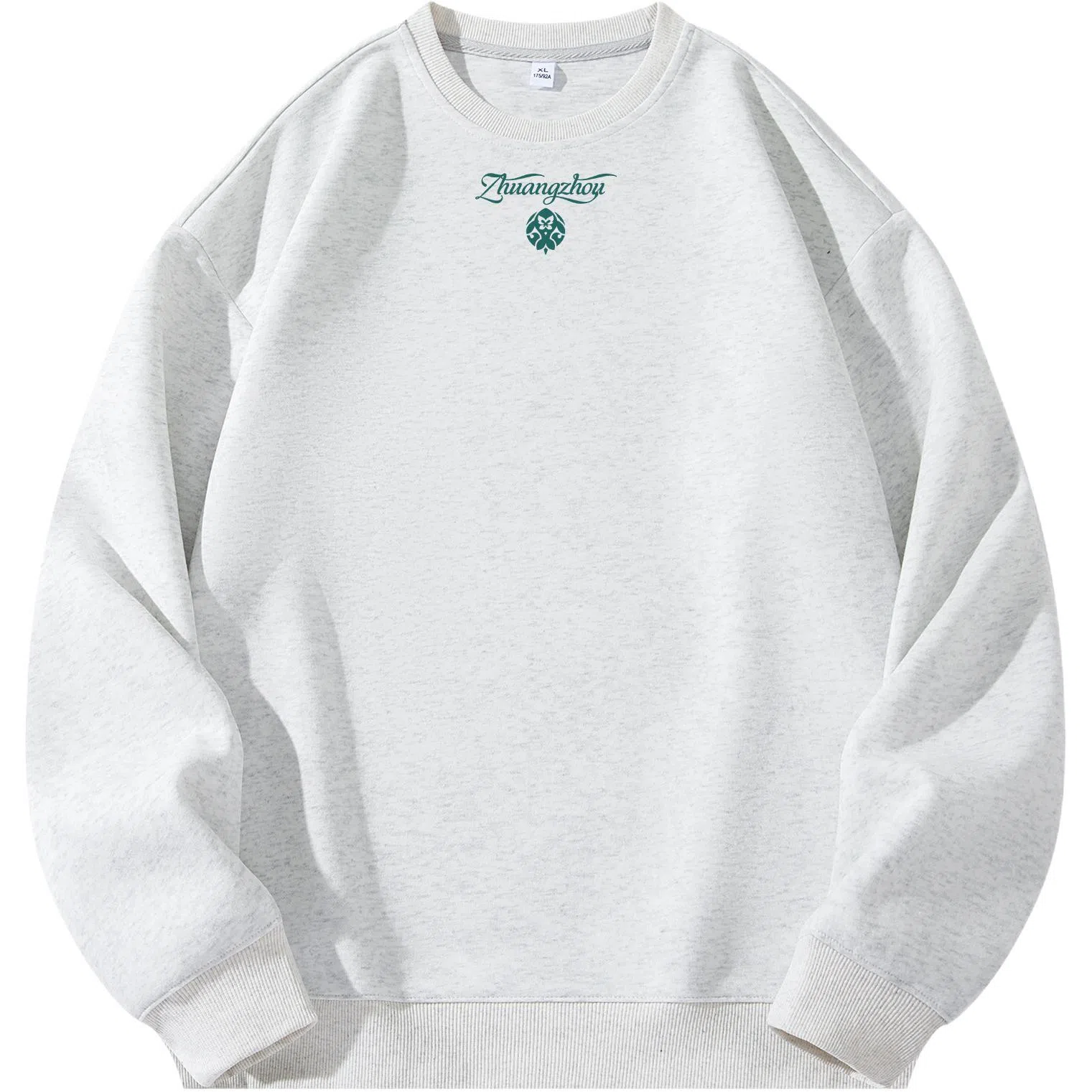 王者荣耀 美式复古创意蝴蝶字母长袖落肩款宽松舒适学生党学院风休闲百搭时尚圆领卫衣 庄周款 男女同款