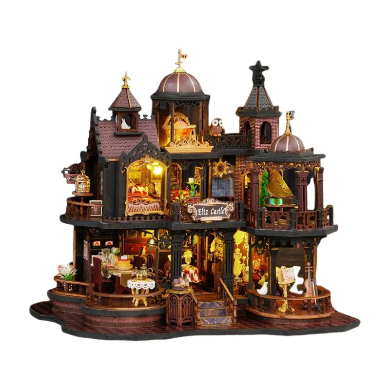 欧洛伊 微缩世界-爱丁斯堡小屋立体 拼装模型