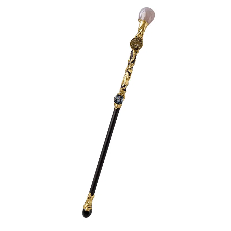 咕轹 水晶原石十二星座权杖 玩具