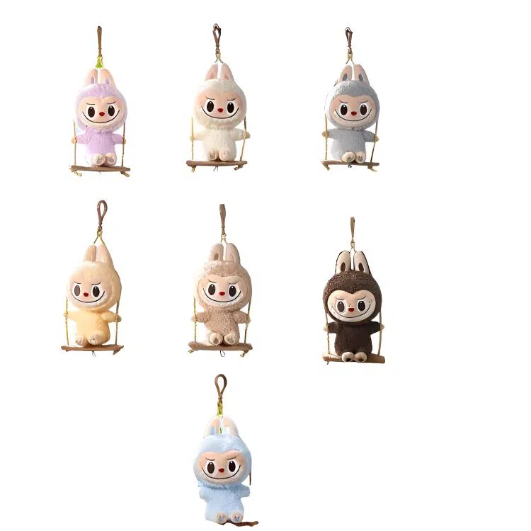 POP MART LABUBU Woodworking Series Plush Keychain Blind Box