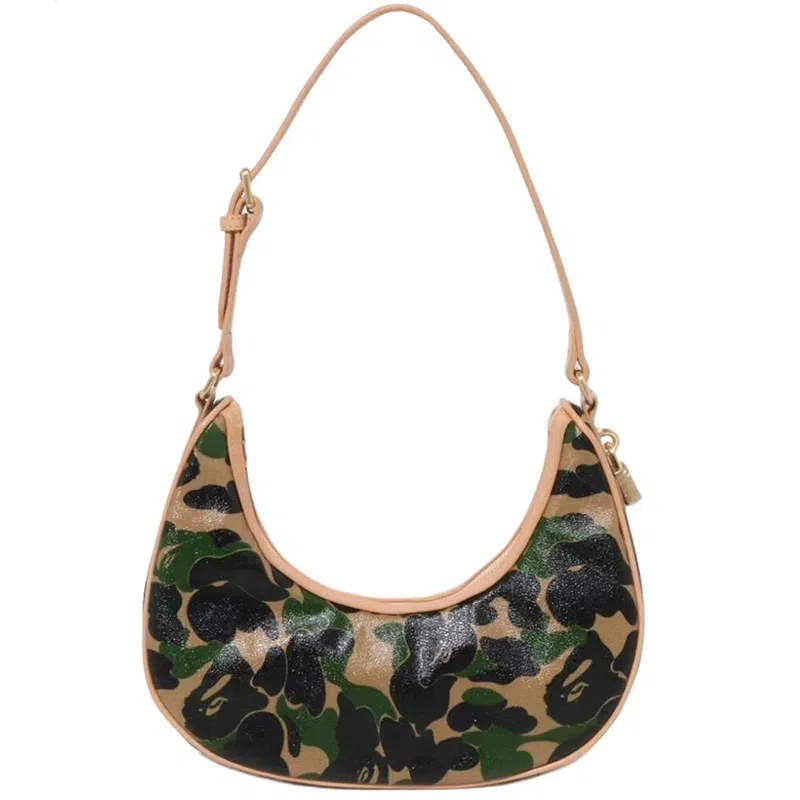 A BATHING APE Camo Adjustable Strap Shoulder Bag