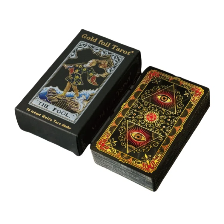 咕轹 太阳红金箔塔罗牌 桌游