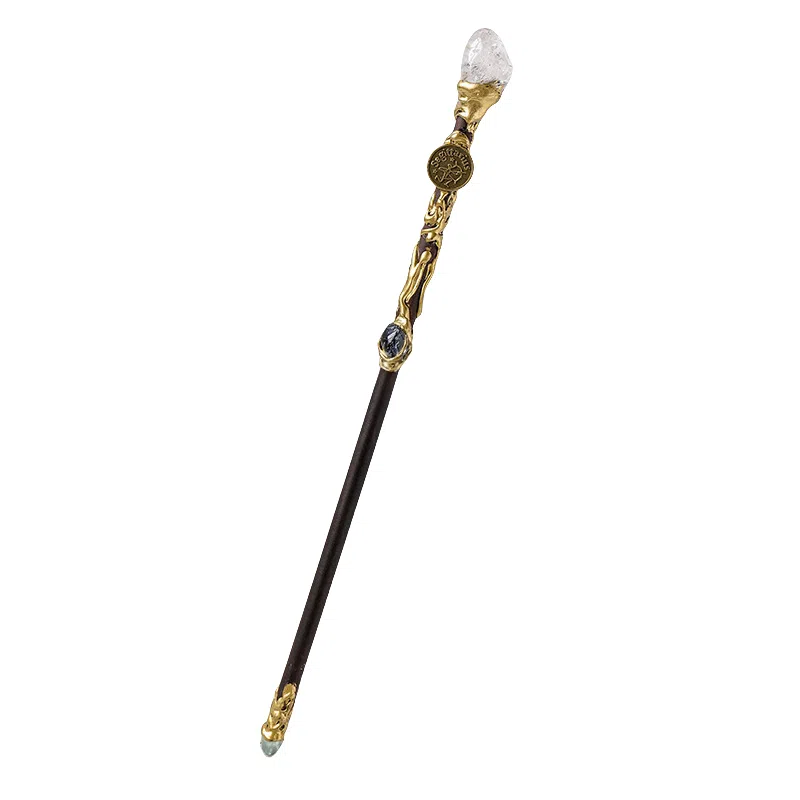 咕轹 水晶原石十二星座权杖 玩具