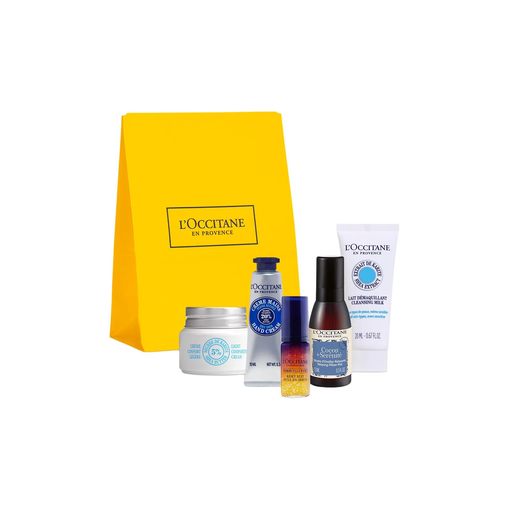 欧舒丹 滋养保湿小样护肤体验装 舒缓补水 五件套