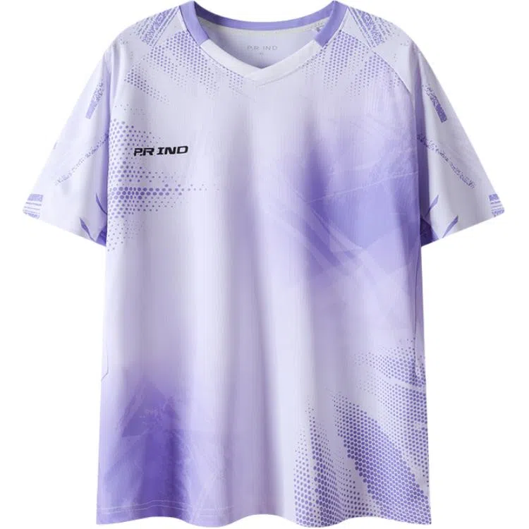 浦锐 序动柔软舒适透气吸湿排汗百搭休闲运动健身羽毛球服 男女同款 跃动紫