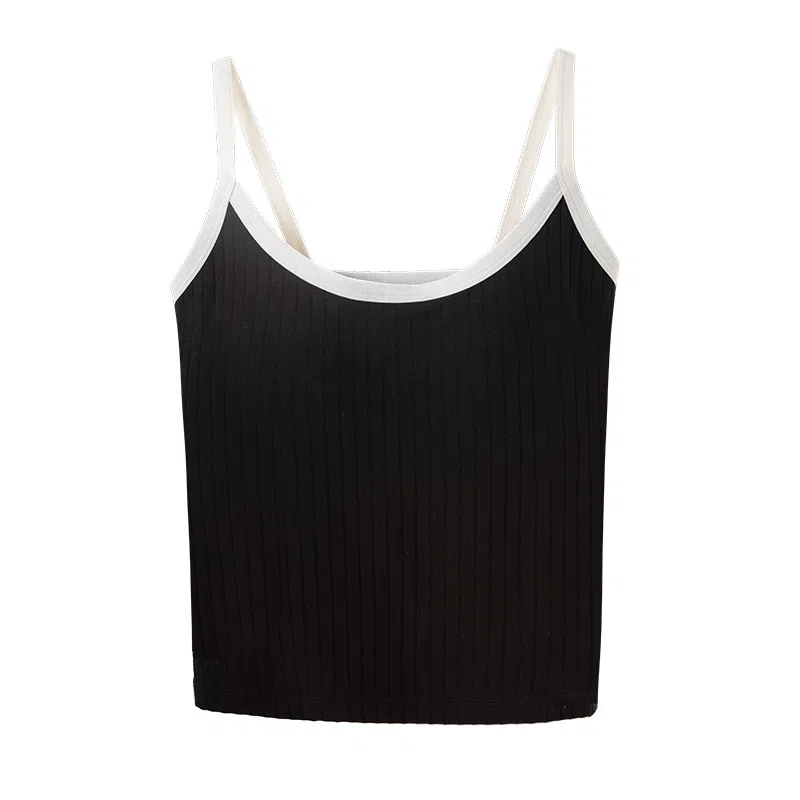 内在密码 撞色背心带胸垫修身通勤吊带 女款