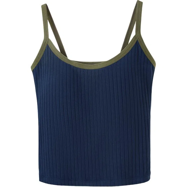 内在密码 撞色背心带胸垫修身通勤吊带 女款