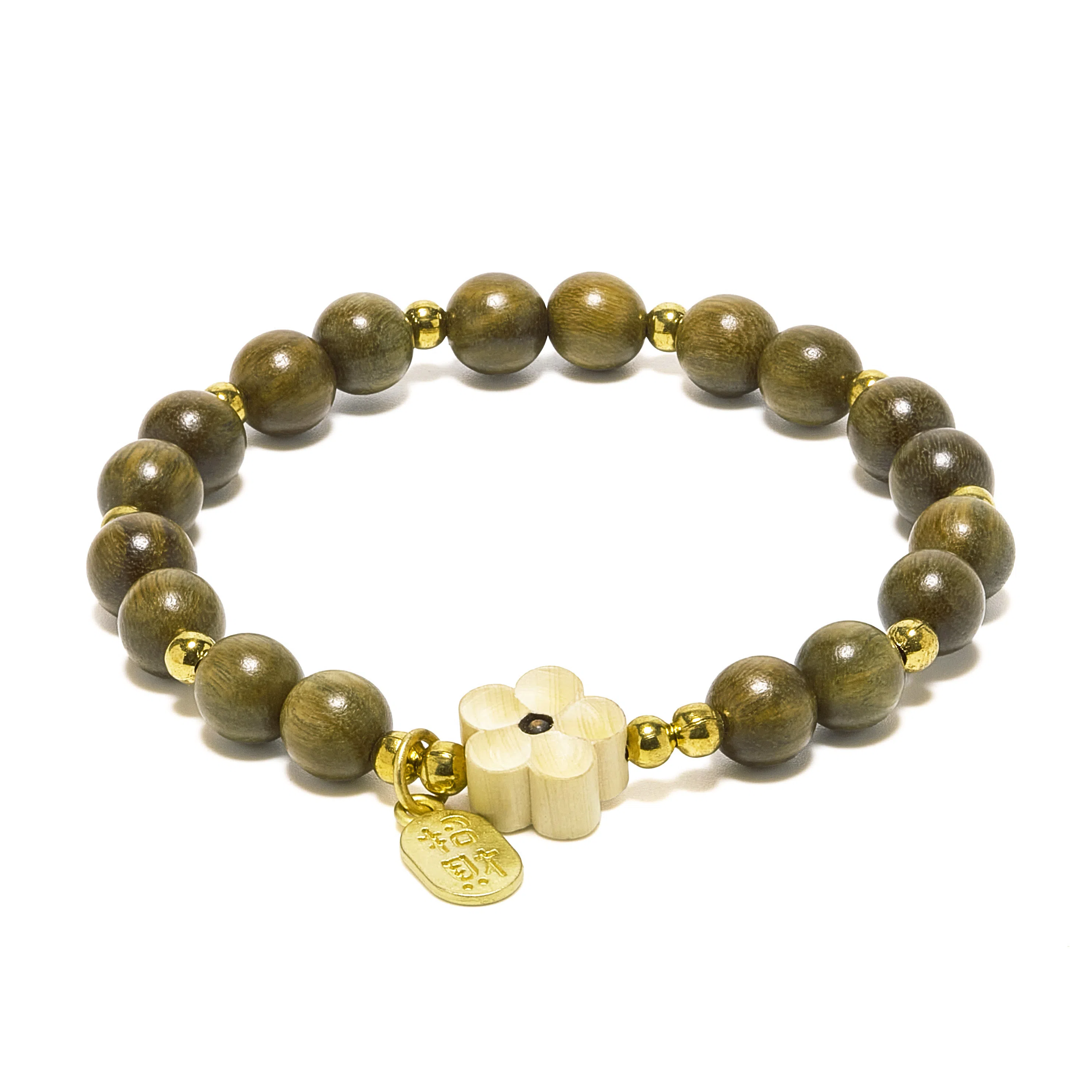 钵提 转运招财纳福桃花好运常相伴森系好运莲莲复古佛念珠#好运 绿檀 手串 男女同款情侣款