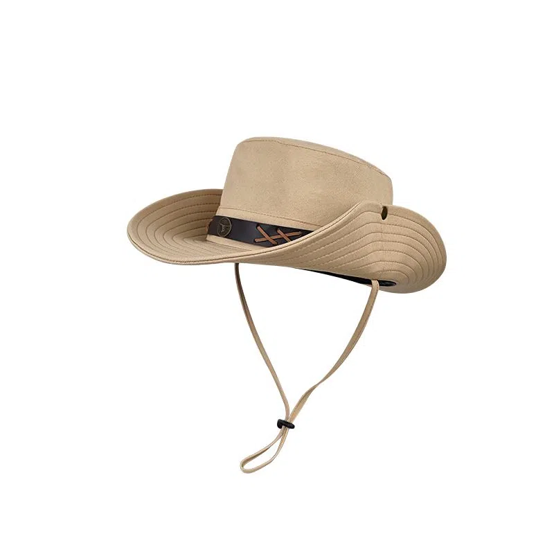 艾佳微 美式复古户外徒步露营登山帽透气旅游登山潮 棉 渔夫帽 男女同款情侣款