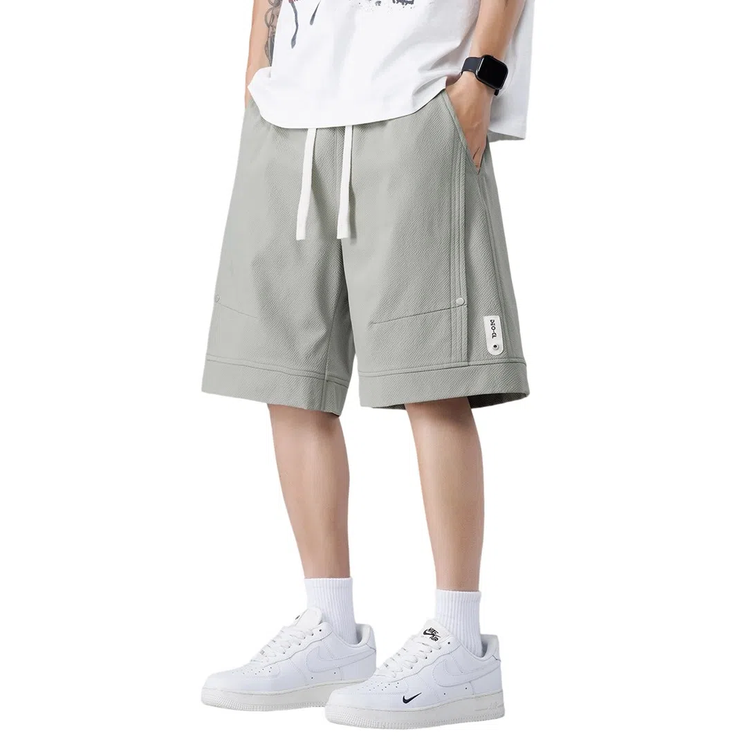 顶峰保罗 潮流痞帅五分工装跑步篮球沙滩裤无性别主义中裤宽松大码运动时尚百搭设计感休闲短裤 男女同款