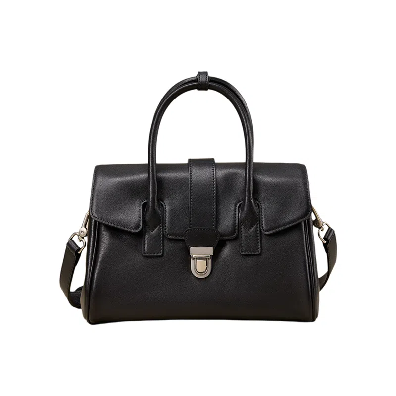 时尚百搭小众设计简约通勤 牛皮 手提包 女款 多色