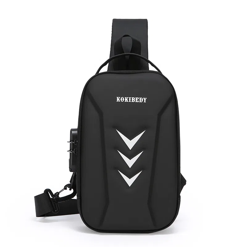 SAPANA STUDIO Nylon Chest Bag Black