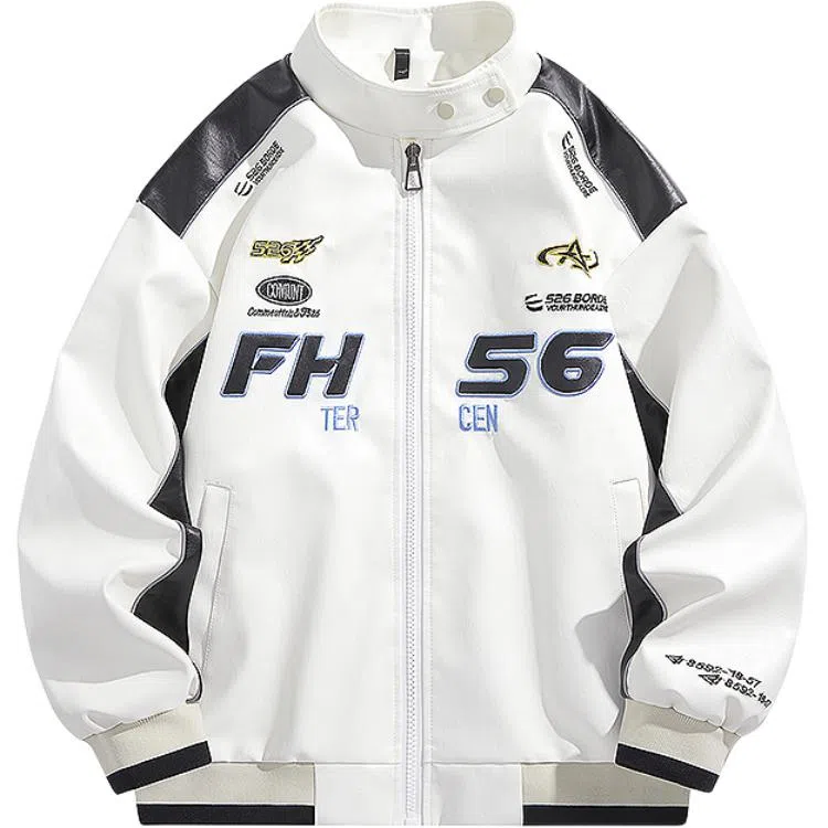 HATCHESSEL PU Leather Jacket