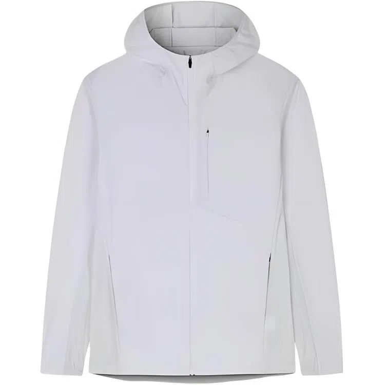 超级安踏 男子户外系列 运动休闲简约连帽纯色修身舒适百搭 防晒防紫外线防晒服 男款