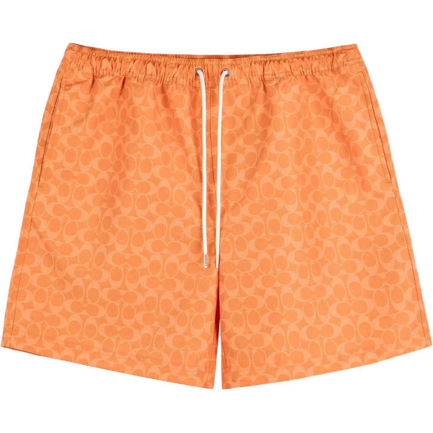 COACH SS25 Classic Logo Swim Shorts Orange